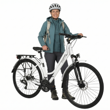 Trekkingcykel Davi Adventuro 28”, 160-185 cm, 21 växlar, Vit