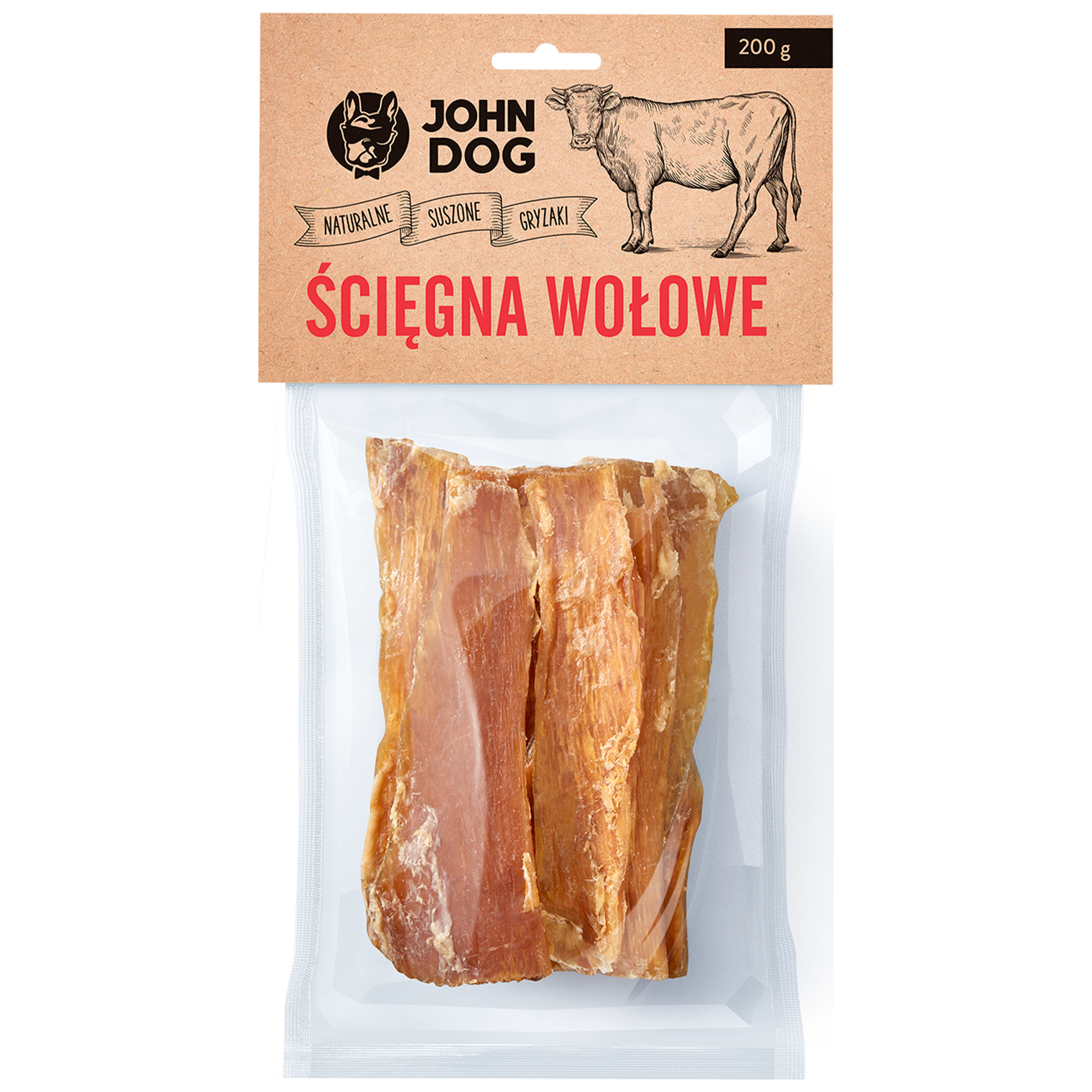 Ścięgna wołowe dla psa małe kawałki