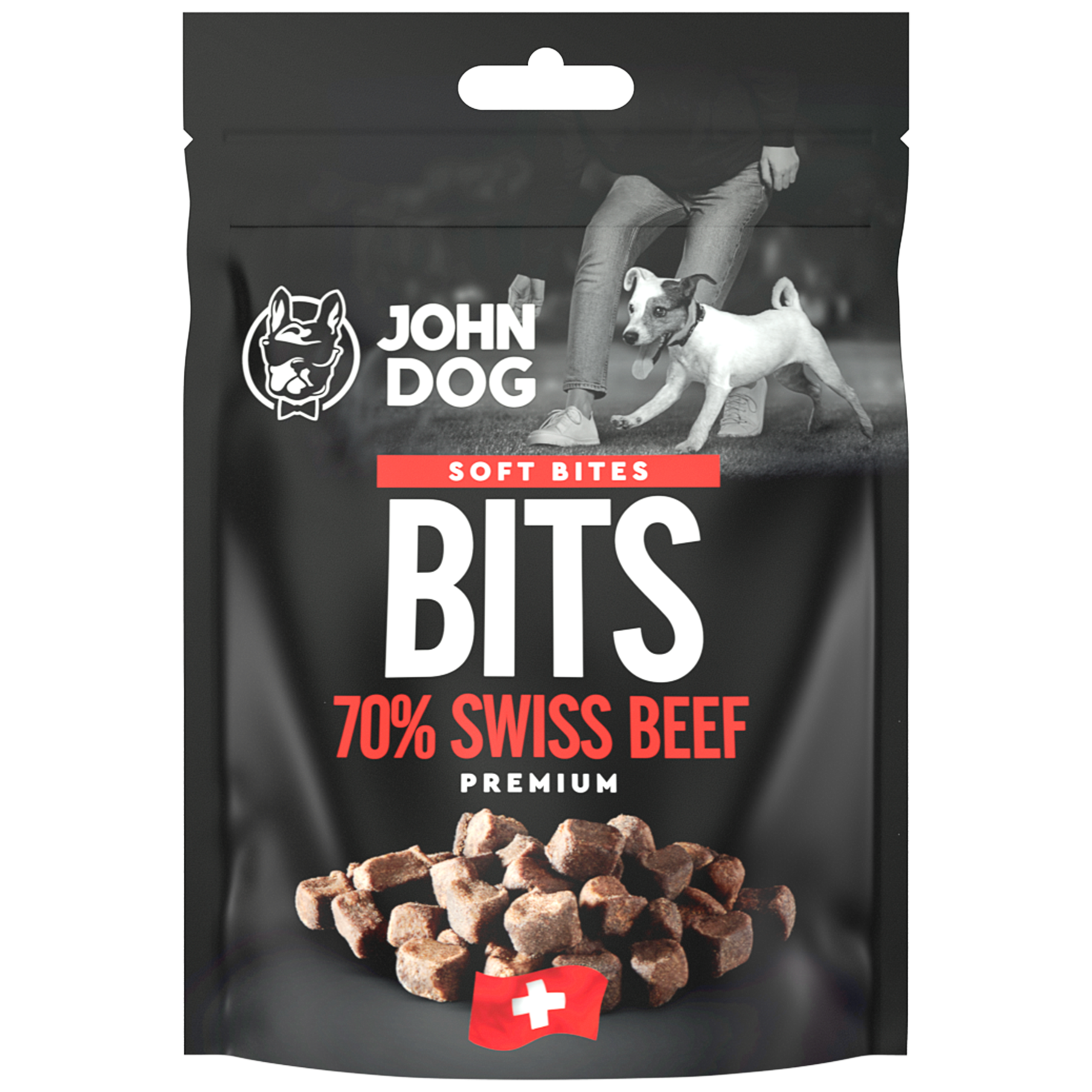 Chapsy John Dog Soft. Wołowina szwajcarska - 70% - 100 g