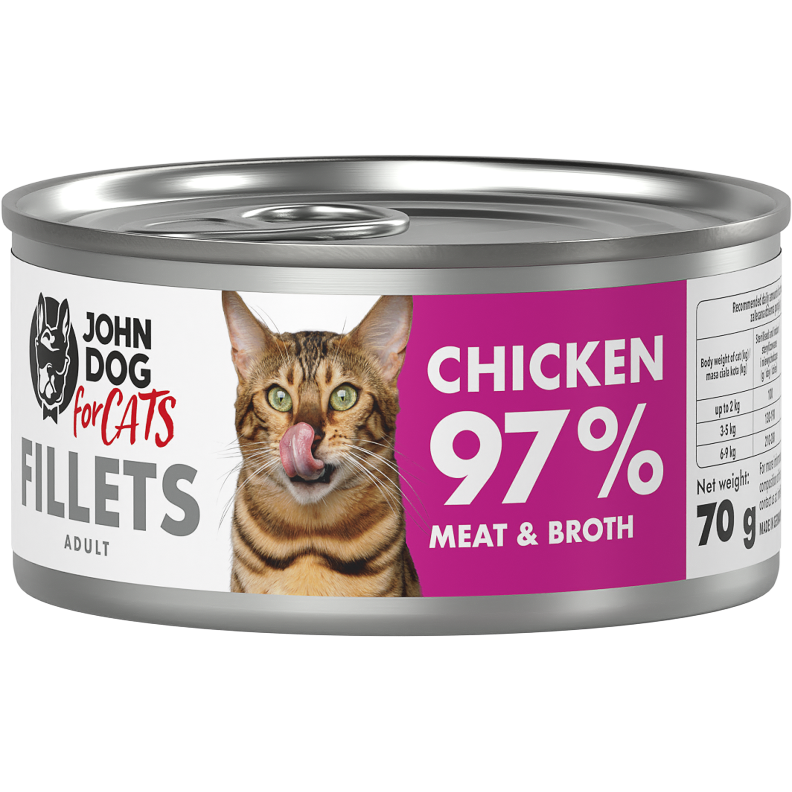 Fileciki dla kota o smaku kurczaka - 70 g