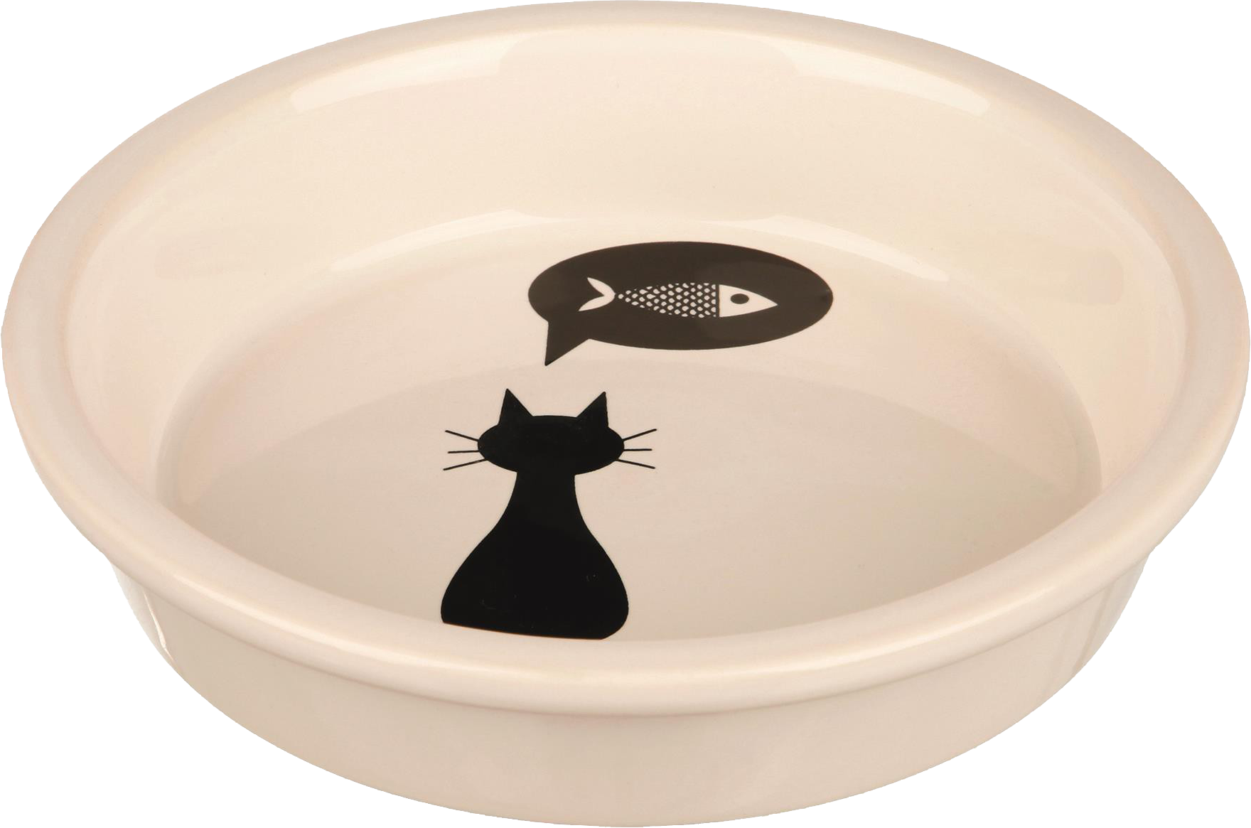 Miska dla kota ceramiczna 13 cm biała