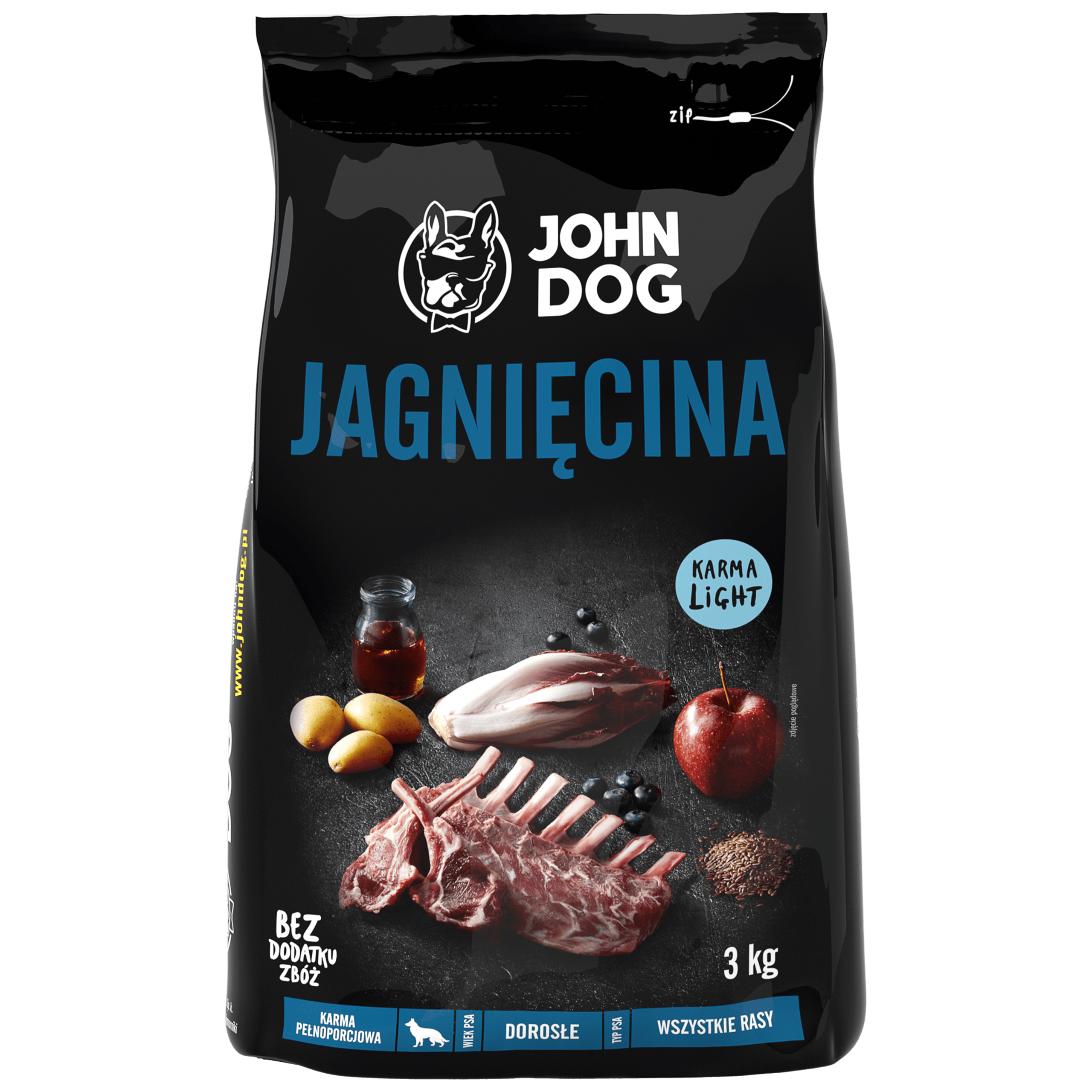 Zdjęcia - Karm dla psów John Dog Karma sucha z jagnicin dla psa - 3 kg KJDP543ZG826 