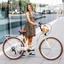 Könnyű Női bicikli Davi Emma 28", 160-185 cm, 7 sebeség, Kávébarna