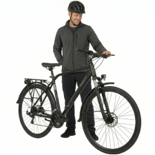 Davi Adventuro Trekking kerékpár 28", 160-185 cm, 21 sebesség, Fekete